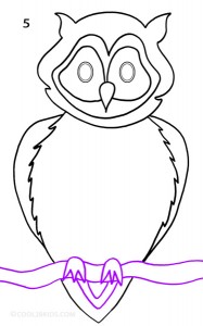 How To Draw an Owl Step 5