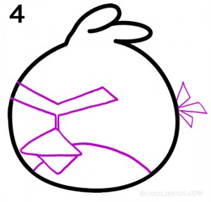 How to Draw Angry Birds Step 4