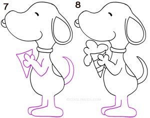 How to Draw Snoopy Step 4