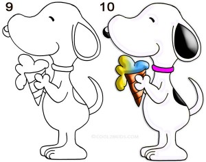 How to Draw Snoopy (Step by Step Pictures)