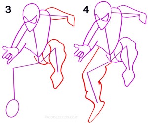 How to Draw Spider Man Step 2