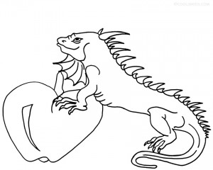 Iguana Coloring Pages Printable