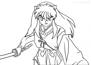 Inuyasha Coloring Page Photos