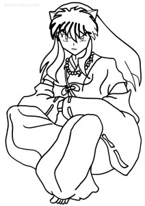 Images of Inuyasha Coloring Pages