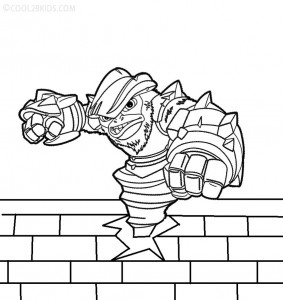 Skylander Giants Coloring Pages For Kids