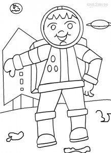 Astronaut Coloring Pages For Kids