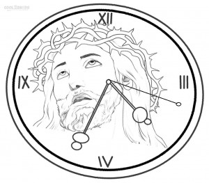 Clock Coloring Pages For Kids