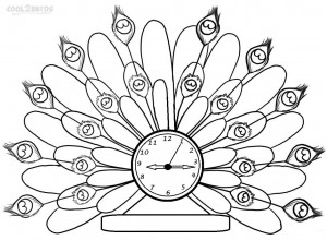 Clock Coloring Pages Printable