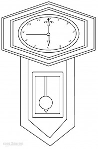 Clock Coloring Pages To Print