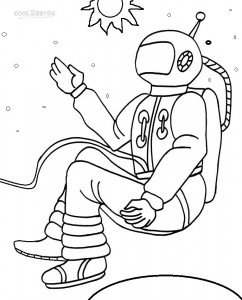Coloring Pages of Astronaut