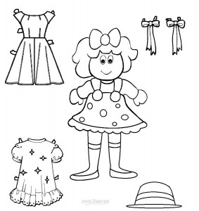 Coloring Pages of Paper Doll