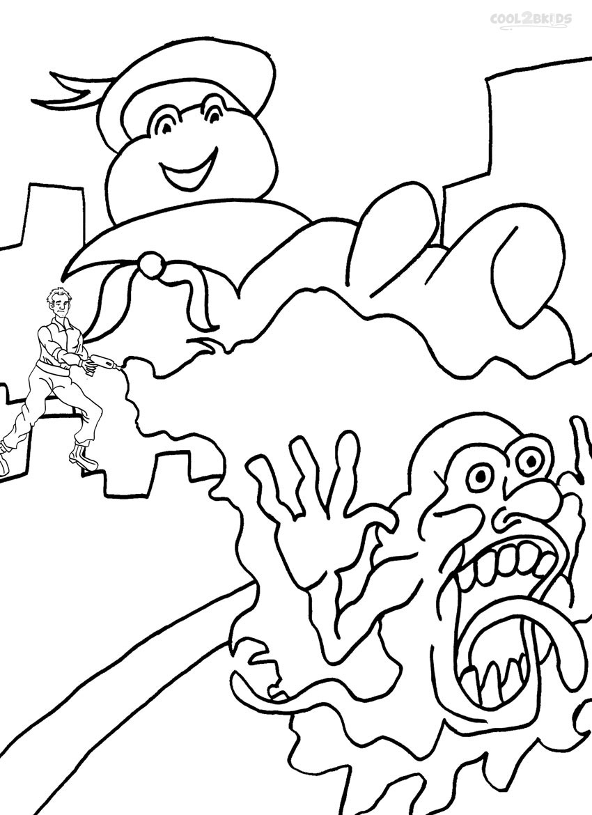 ghostbusters coloring pages