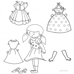 Free Paper Doll Coloring Pages Printable