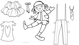 Free Printable Paper Doll Coloring Pages