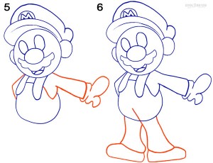 How To Draw Mario Step 3