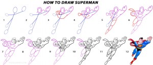 How to Draw Superman Step by Step