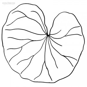 Lily Pad Coloring Page