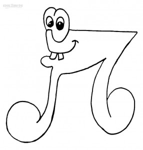 Music Note Coloring Page
