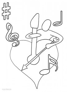 Music Note Coloring Pages