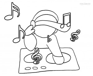 Music Note Coloring Pages For Kids