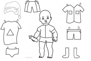 Paper Doll Coloring Pages To Print