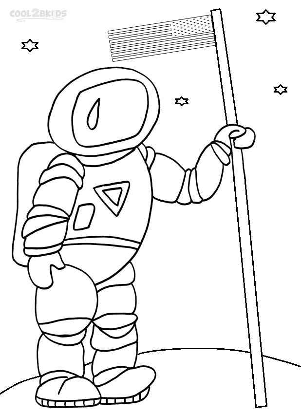 Printable Astronaut Coloring Pages For Kids