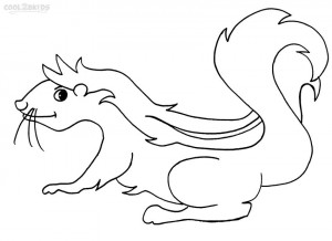 Skunk Coloring Page