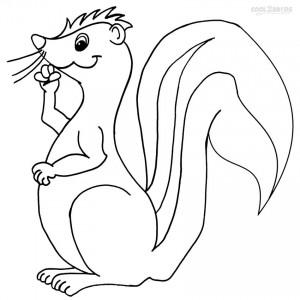 Skunk Coloring Pages To Print