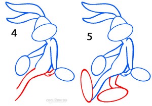 How To Draw Bugs Bunny Step 2