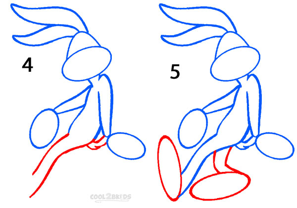How To Draw Bugs Bunny (Step by Step Pictures)
