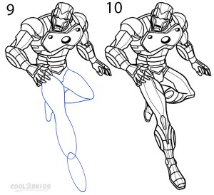 How To Draw Iron Man Step 5