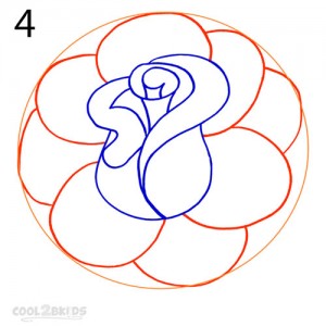 How To Draw a Realistic Rose Step 4