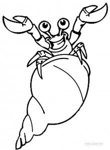 Free Hermit Crab Coloring Pages