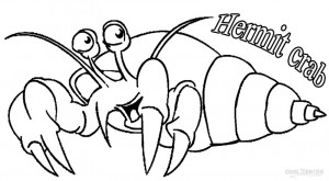 Hermit Crab Coloring Pages