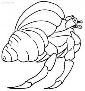 Hermit Crab Coloring Pages to Print