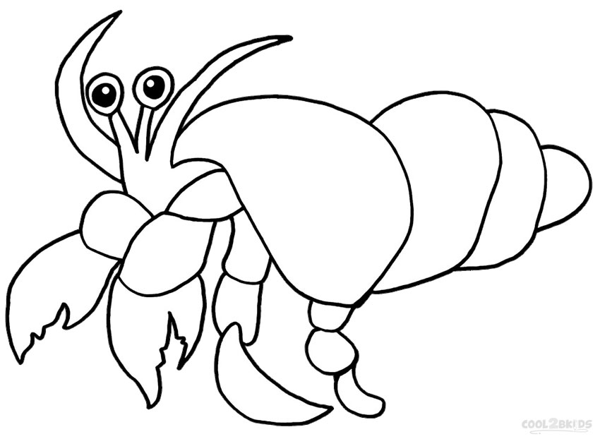 Printable Hermit Crab Coloring Pages For Kids | Cool2bKids