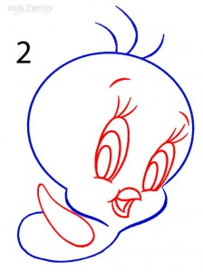 How to Draw Tweety Bird Step 2