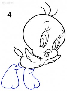 How to Draw Tweety Bird Step 4