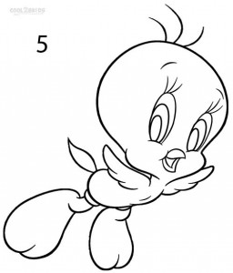 How to Draw Tweety Bird Step 5