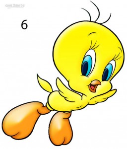 How to Draw Tweety Bird Step 6