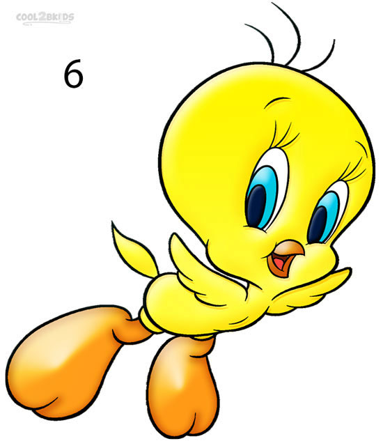 How To Draw Tweety Bird (Step by Step Pictures)