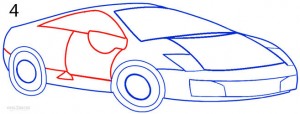 How to Draw a Lamborghini Step 4