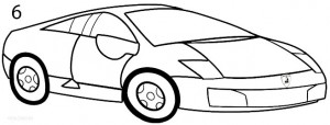 How to Draw a Lamborghini Step 6