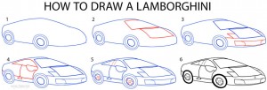 How to Draw a Lamborghini Step by Step