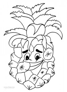 Pineapple Coloring Page