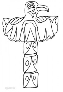 Printable Totem Pole Coloring Pages