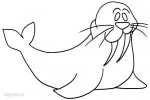 Printable Walrus Coloring Pages