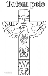 Totem Pole Coloring Pages
