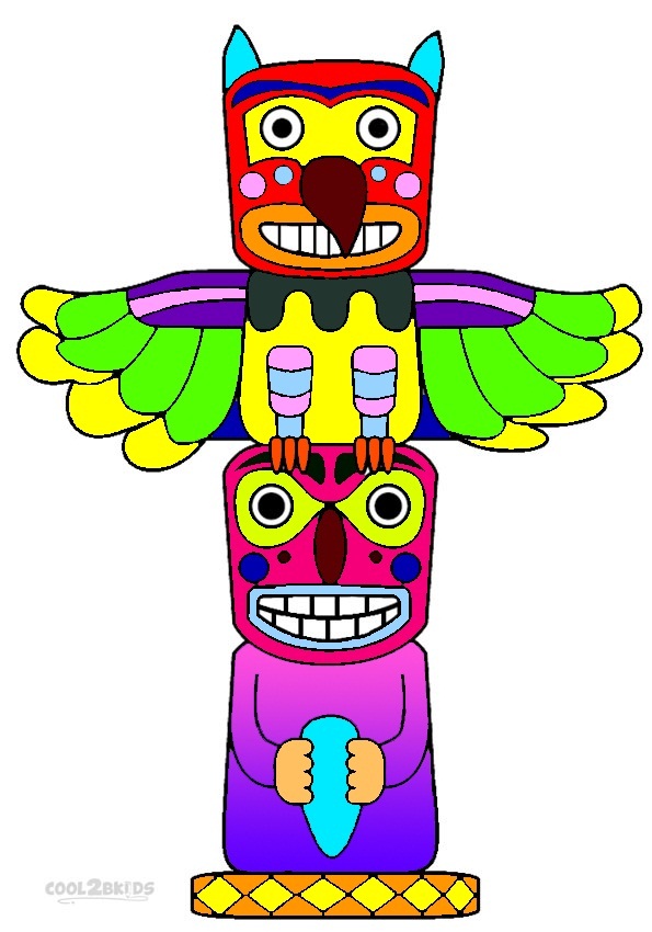 Totem Pole Craft Printables - Printable Coloring Pages