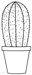 Cactus Coloring Pages